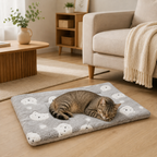 Tapis pour chat matelassé — couverture douillette & lavable, motifs mignons | Mileoo
