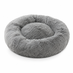 Lit chat donut moelleux pour chat et chien — panier rond ultra-doux | Mileoo