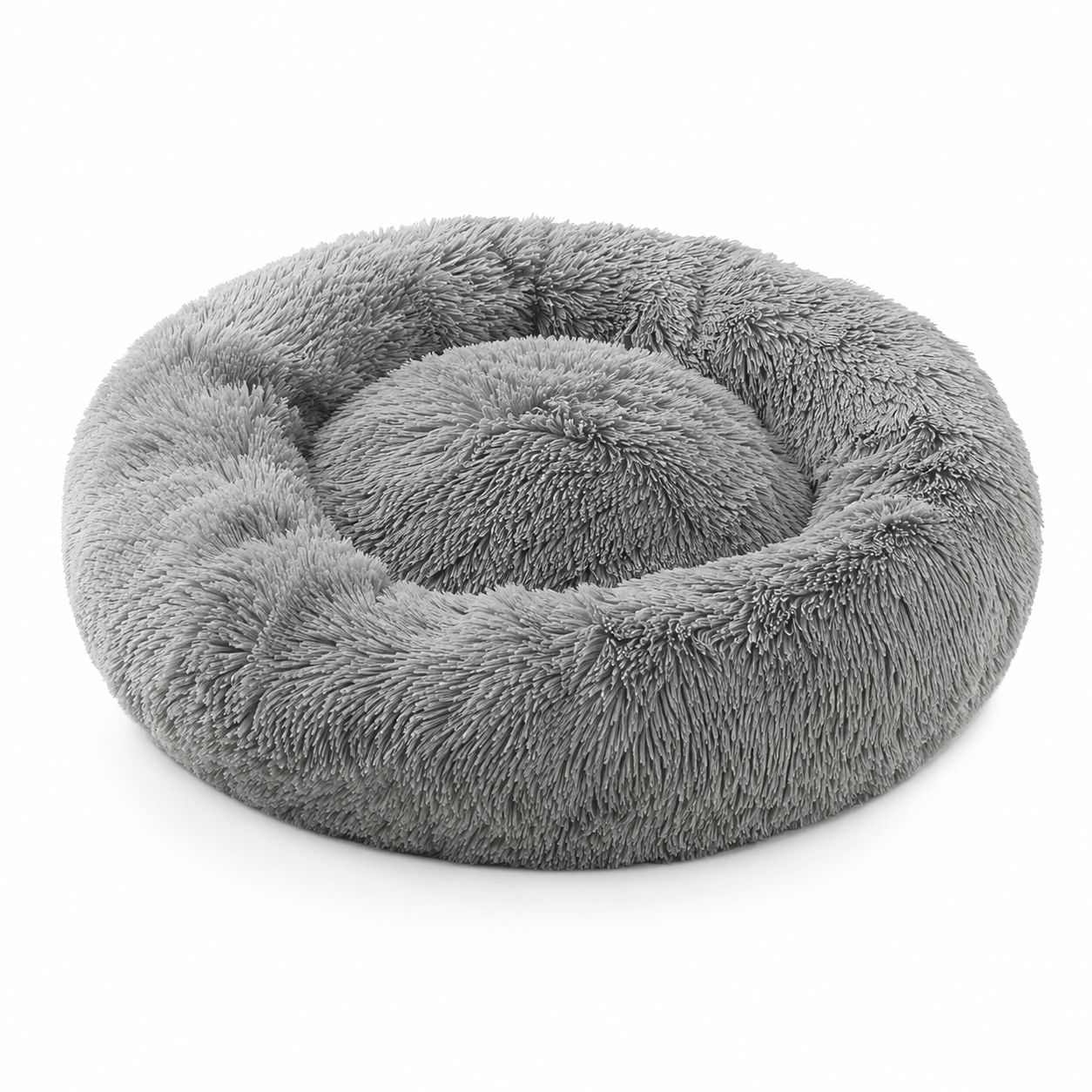 Lit chat donut moelleux pour chat et chien — panier rond ultra-doux | Mileoo