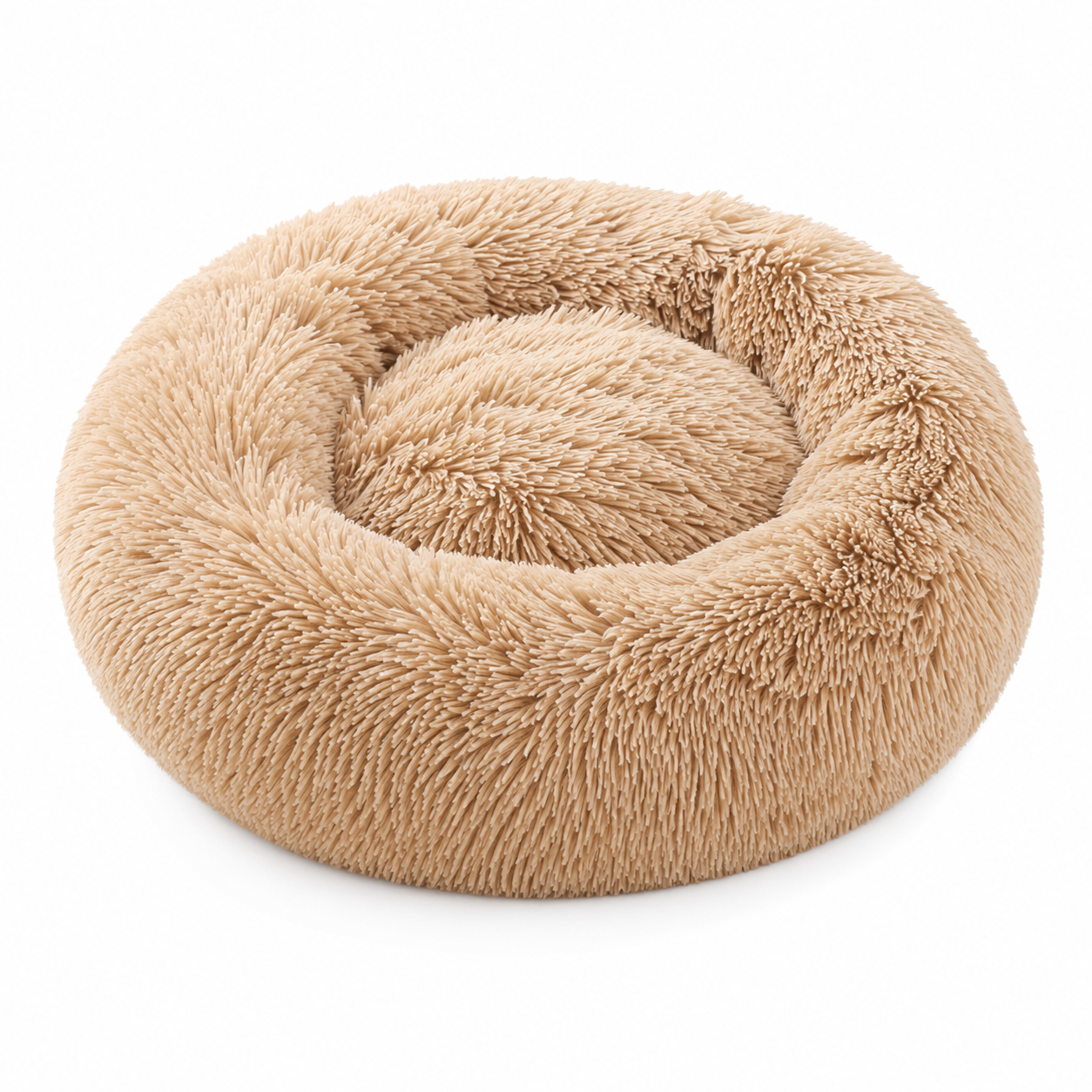 Lit chat donut moelleux pour chat et chien — panier rond ultra-doux | Mileoo