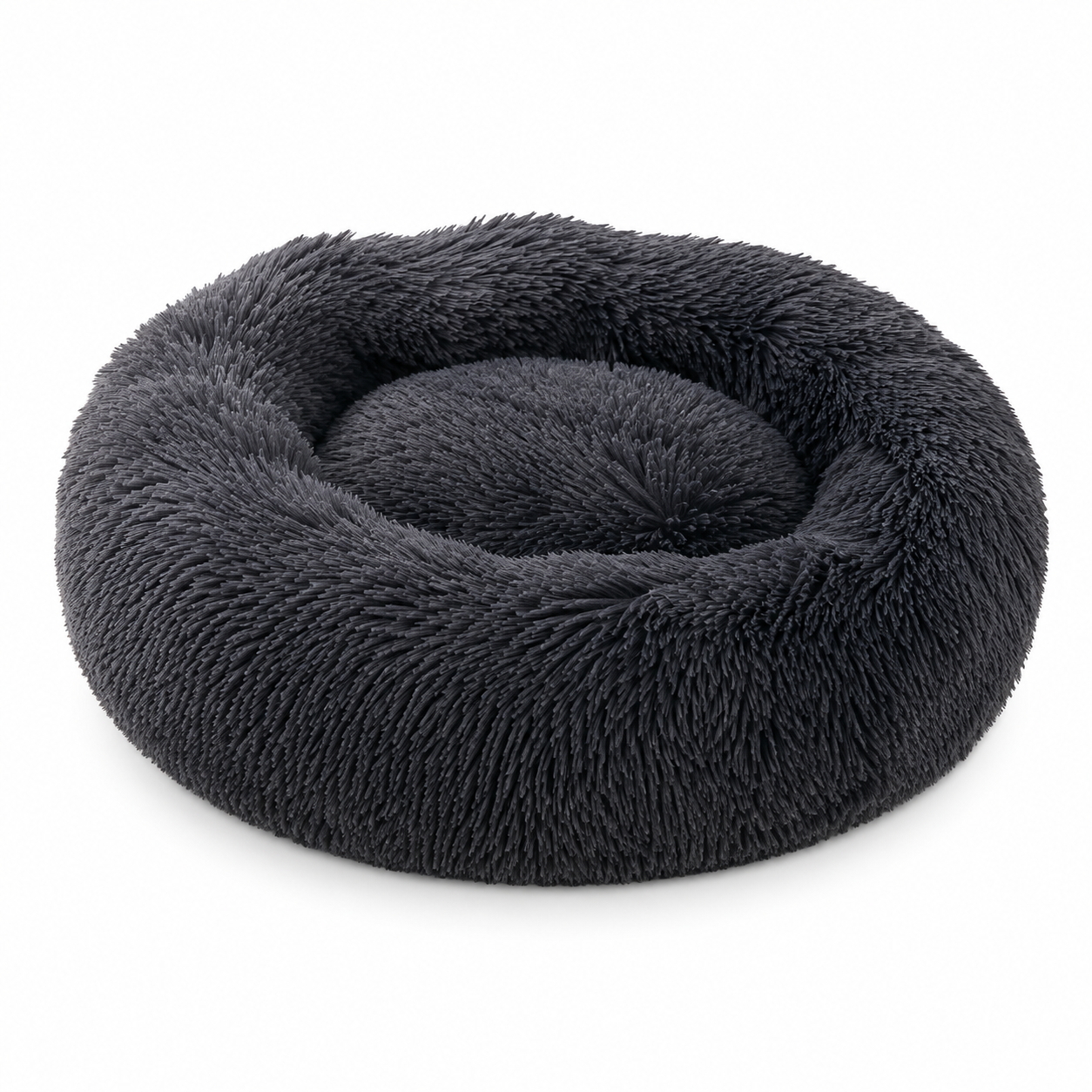 Lit chat donut moelleux pour chat et chien — panier rond ultra-doux | Mileoo