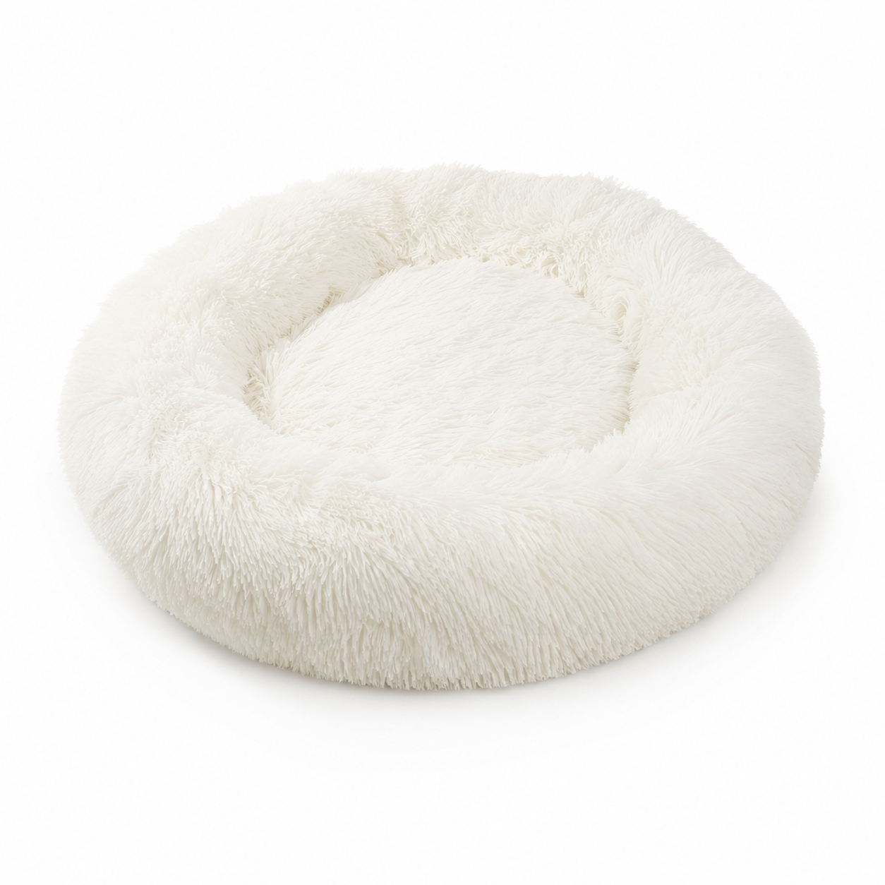 Lit chat donut moelleux pour chat et chien — panier rond ultra-doux | Mileoo