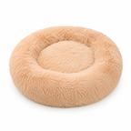 Lit chat donut moelleux pour chat et chien — panier rond ultra-doux | Mileoo