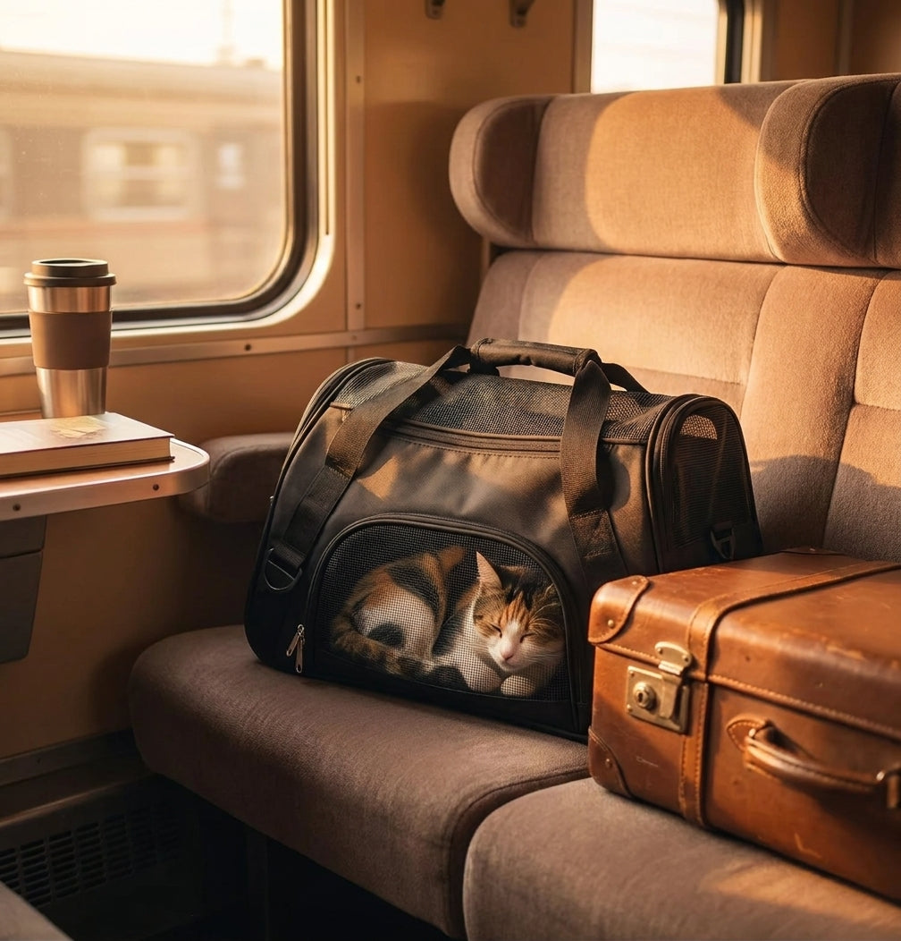 Sac transport chat noir grande taille fond blanc