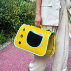Sac transport chat avion jaune cabine 40x26x22 cm Mileoo