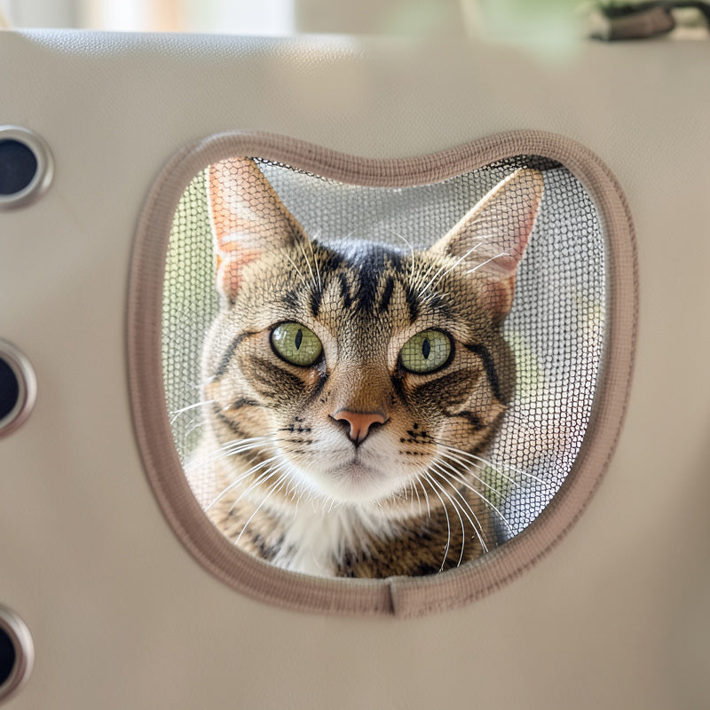 Sac de transport chat avion hublot transparent cabine