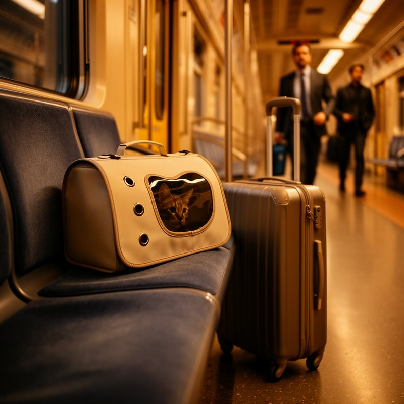 Sac transport chat rigide avion fond solide protection chocs