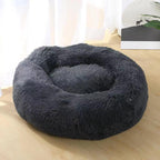 Lit chat donut moelleux pour chat et chien — panier rond ultra-doux | Mileoo