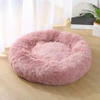 Lit chat donut moelleux pour chat et chien — panier rond ultra-doux | Mileoo