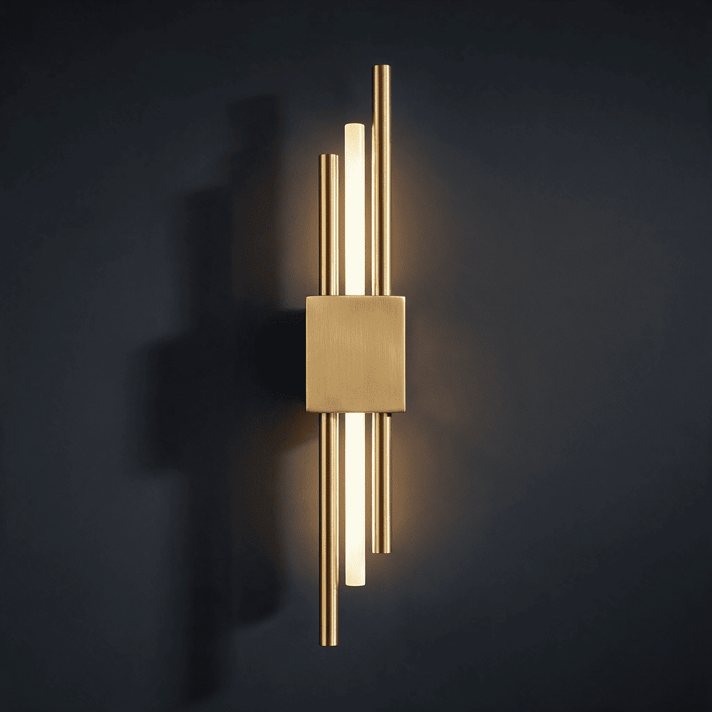 Applique murale LED double barre linéaire Basalte