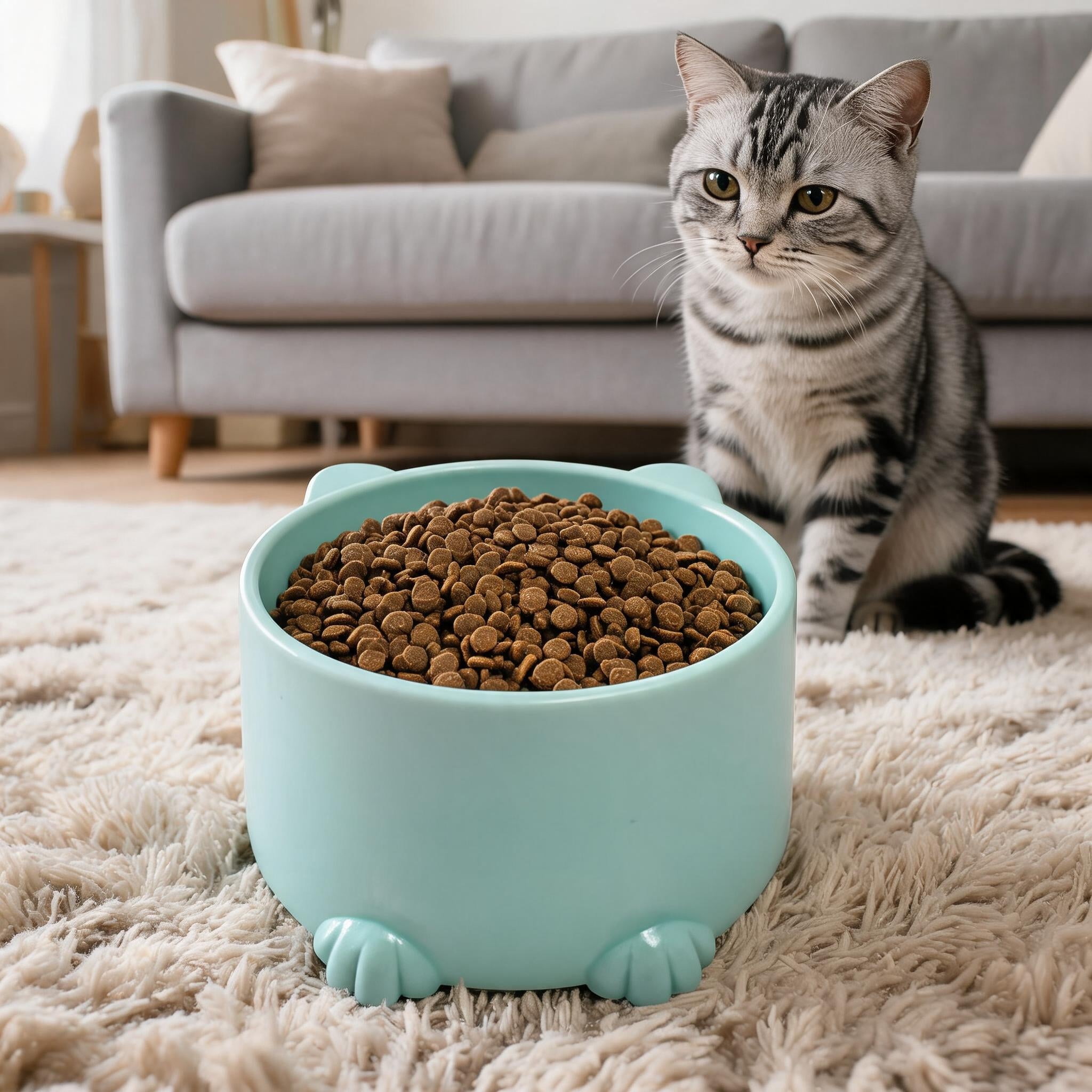 Gamelle anti glouton chat prévention vomissements